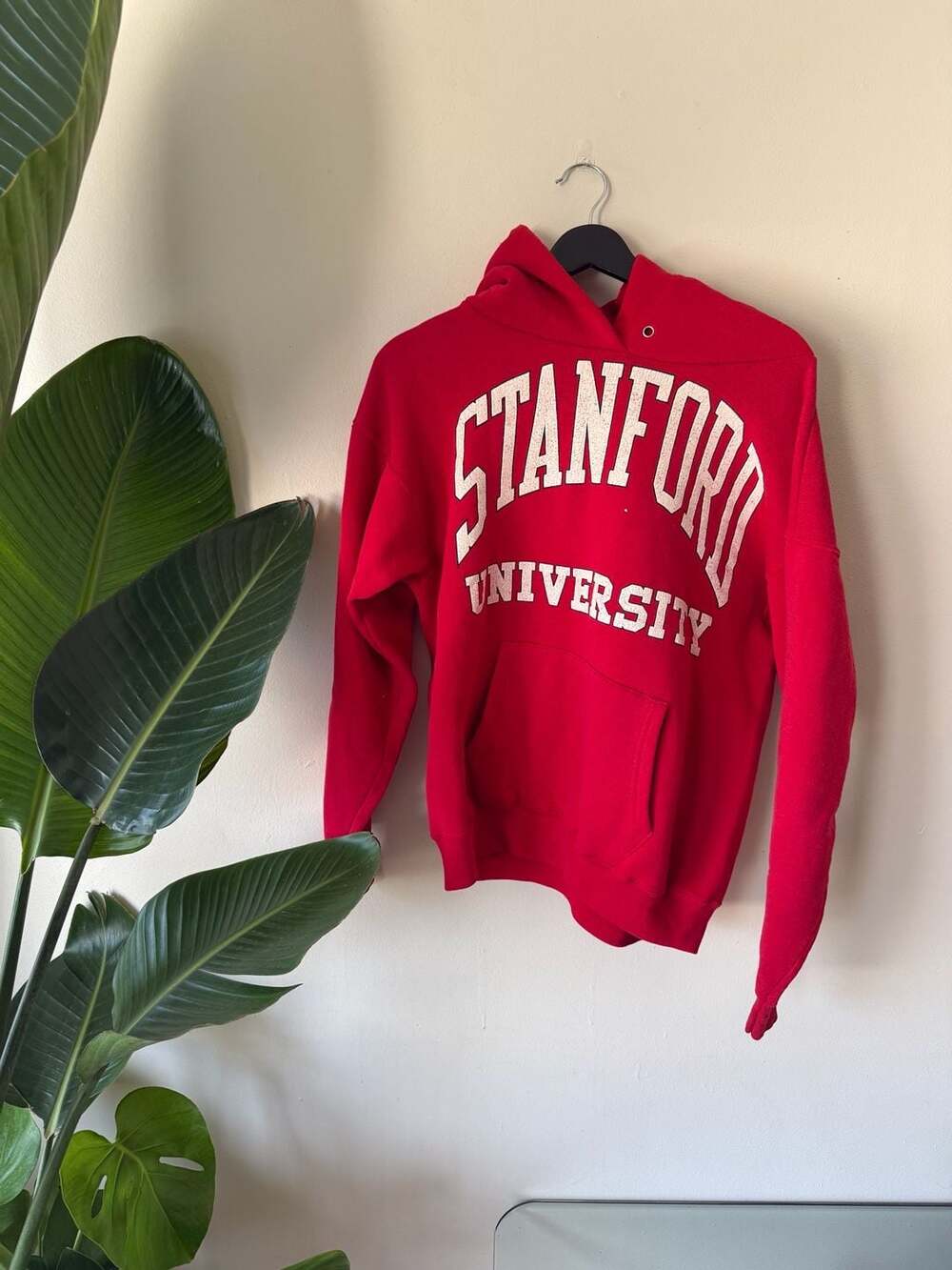 Vintage Stanford University Red Pullover Hoodie Sweatshirt